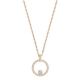 Creativity Circle Crystal Rose Pendant